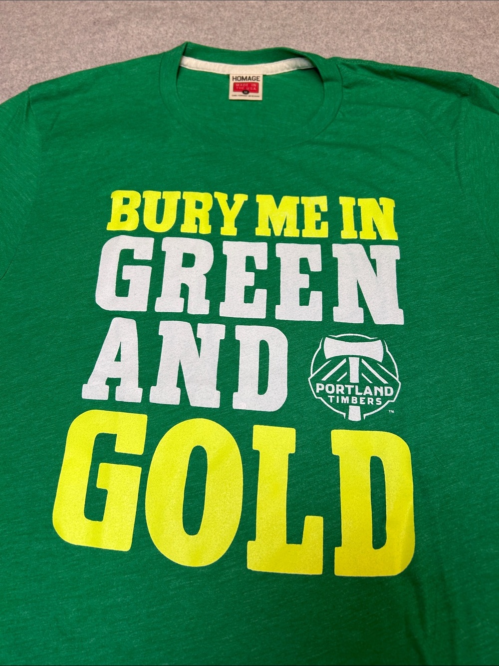 HOMAGE Portland Timbers T-Shirt-Medium